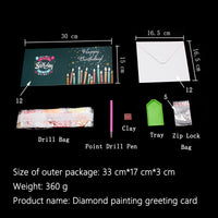 Thumbnail for Diamond painting cards 12pcs - Celebration 