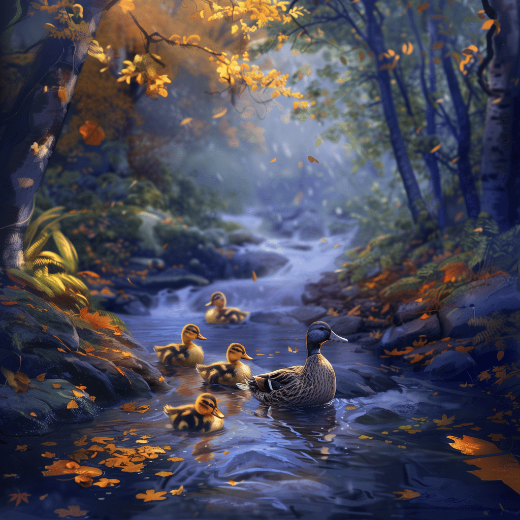 Duck Family 50x50cm - Diamond Painting 