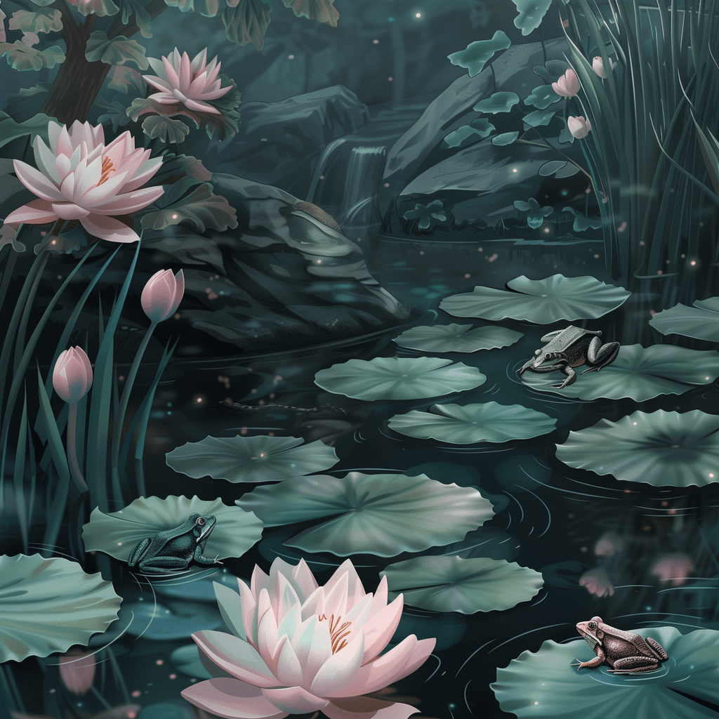Frog Lake 40x40cm - Diamond Painting 