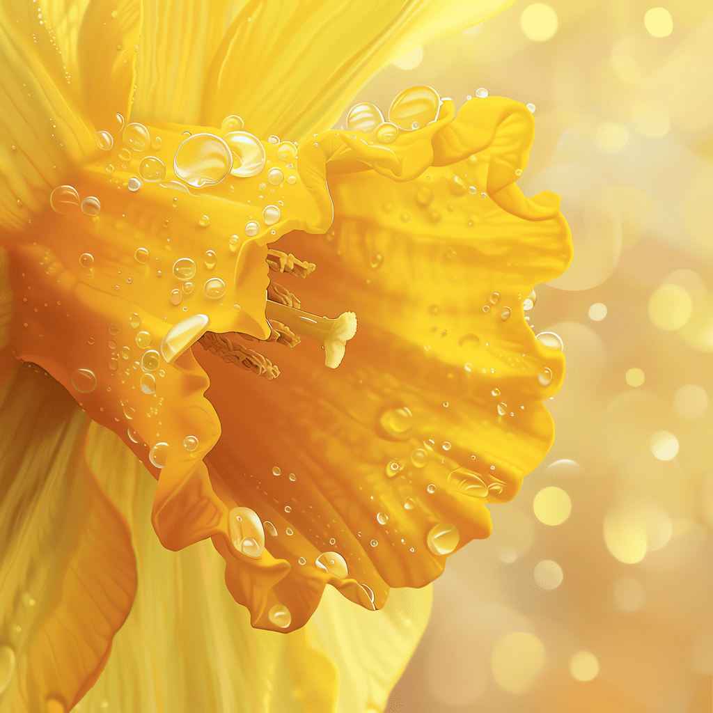 Golden Dewdrops 40x40cm - Diamond Painting 