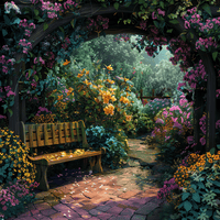 Thumbnail for Bloom in the shadows 50x50cm - Diamond painting 