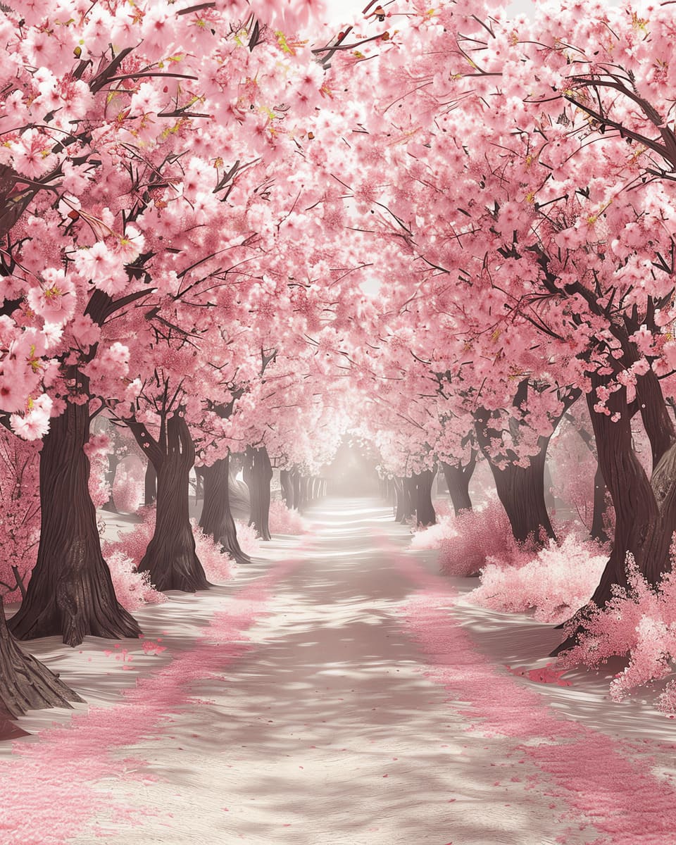 Path of Petals 40x50cm - Diamond Painting 
