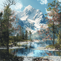Thumbnail for Alpine Aura 60x60cm - Diamond Painting 