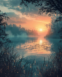 Thumbnail for Dreamy Pond 60x80cm - Diamond Painting 