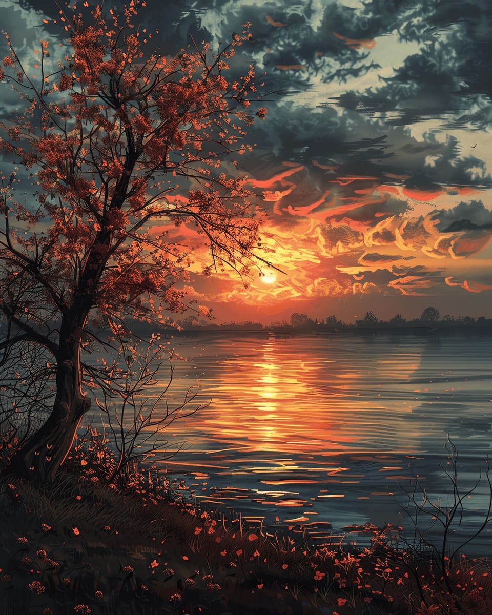 Twilight Sundown 60x80cm - Diamond Painting 