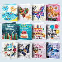 Thumbnail for Diamond painting cards 12pcs - Celebration 