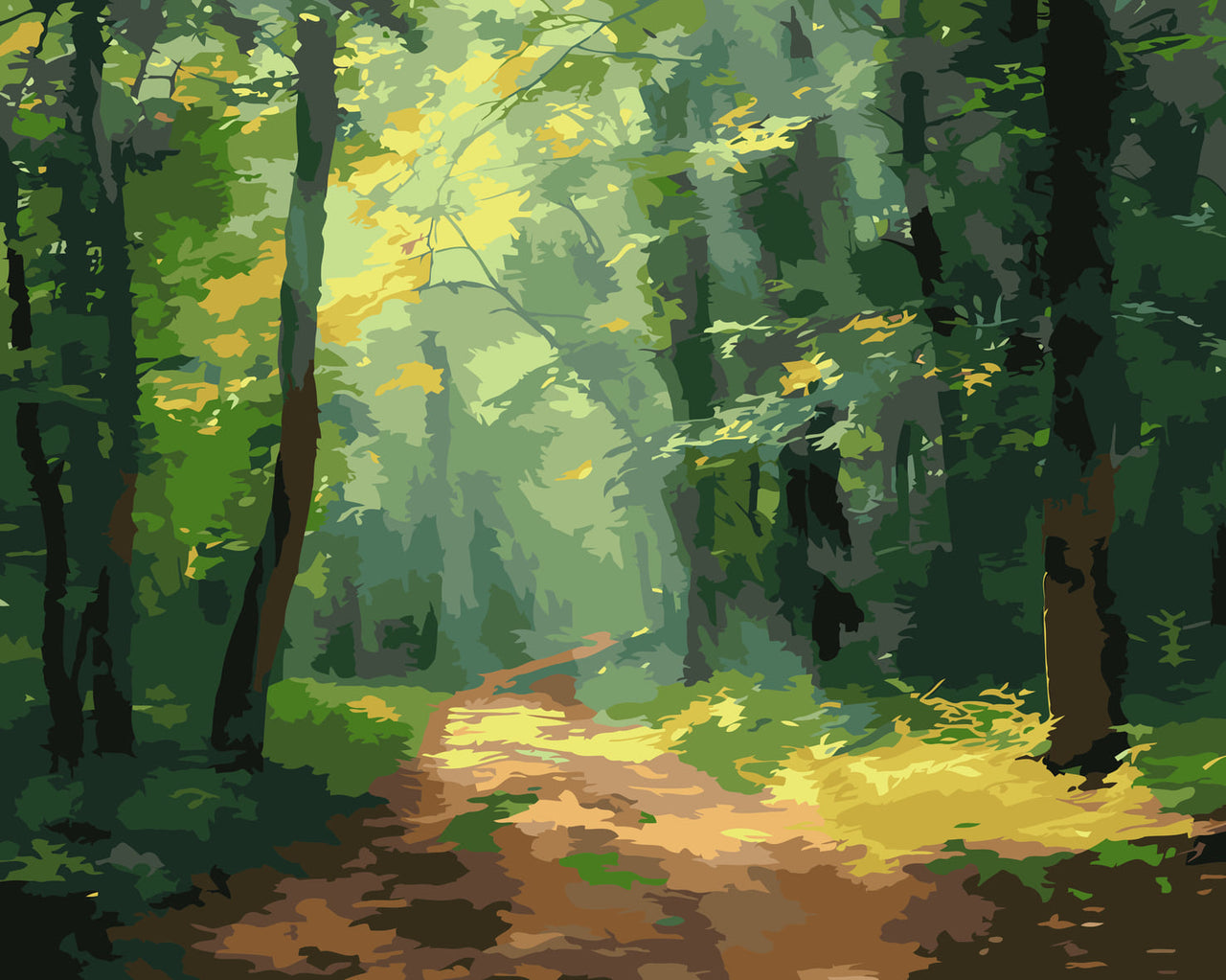 Radiant Trails - Paint By Numbers 
