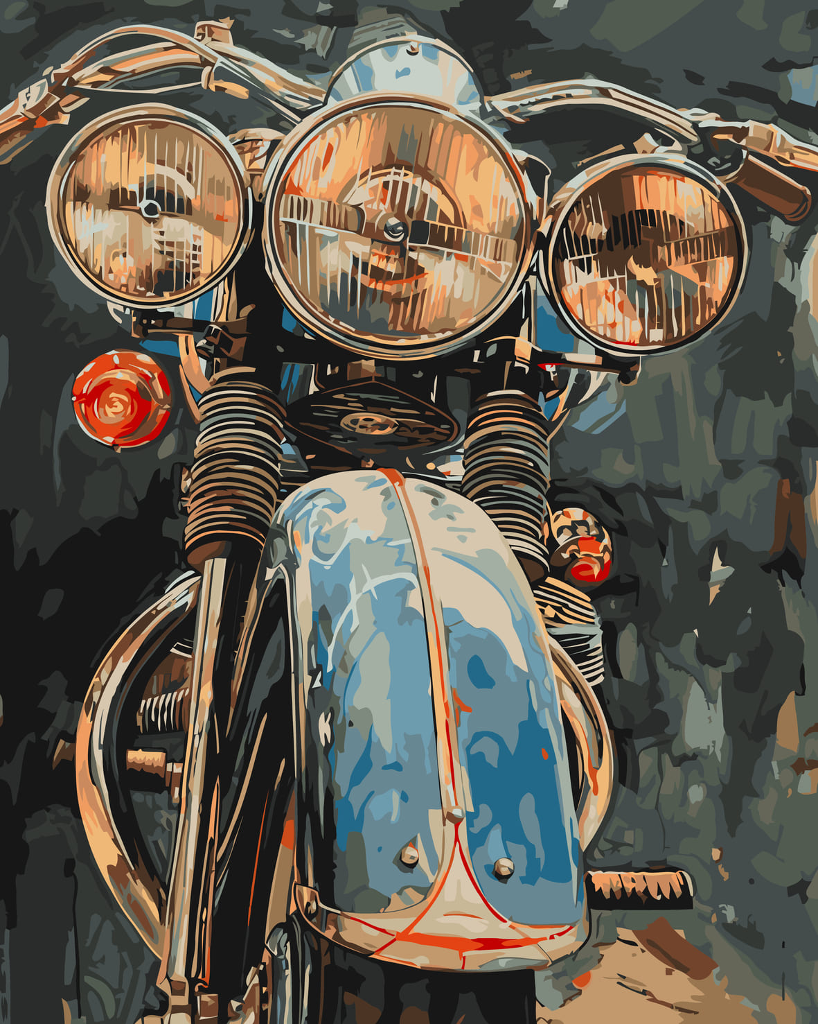 Gasoline Riding - Paint By Numbers 