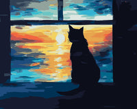 Thumbnail for Dusk's Silent Observer - Paint By Numbers 