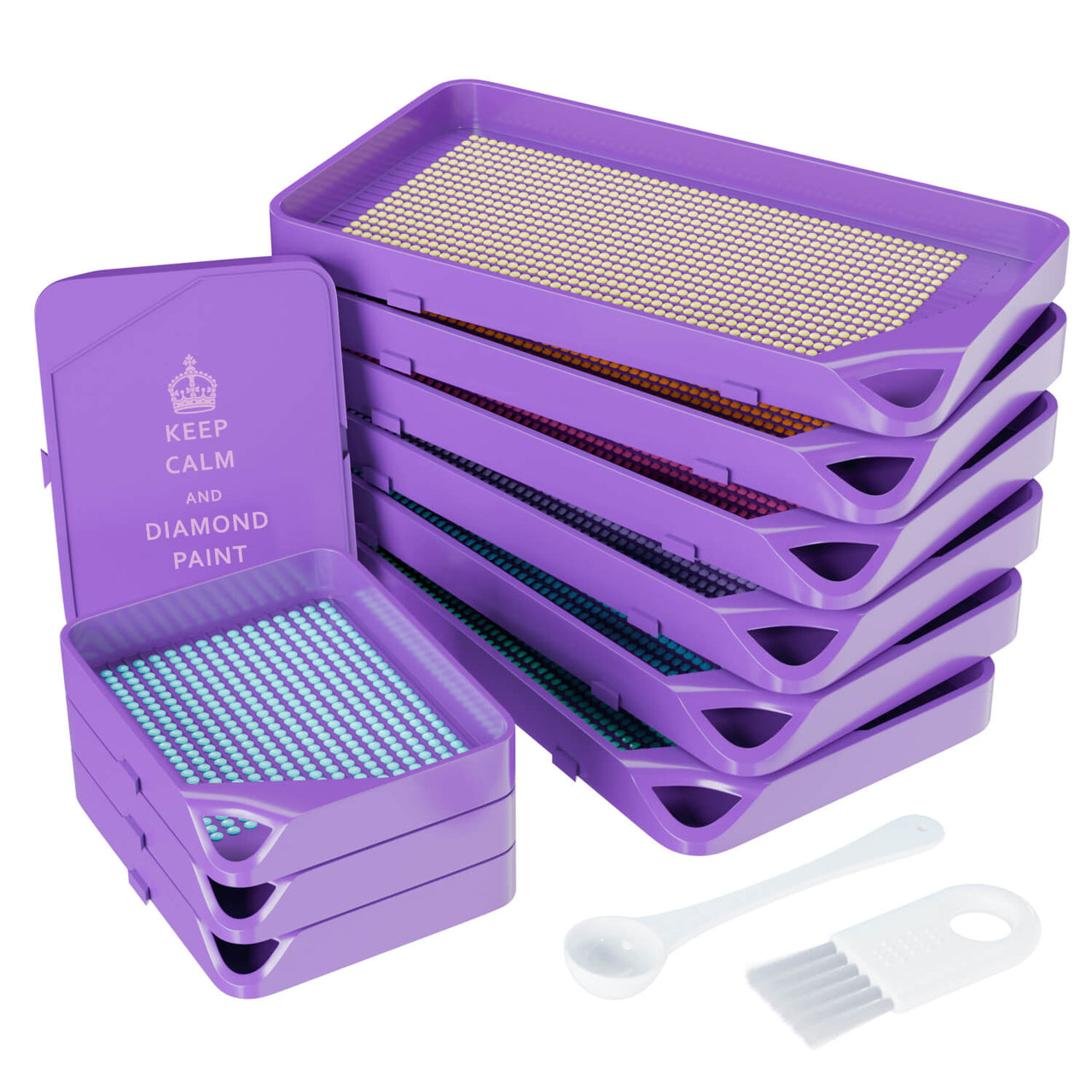 Lilac diamond painting set