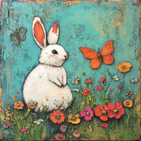 Thumbnail for Meadow Bunny 30x30cm - Diamond Painting 