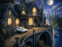 Thumbnail for Moonlit Manor 60x80cm - Diamond Painting 