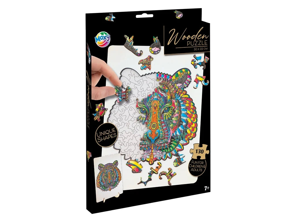 Wooden Puzzle Tiger 132 pieces 