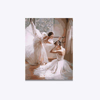 Thumbnail for White Dance 40x50cm - Diamond Painting 