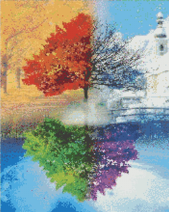 Nature's Everlasting Dance 40x50cm - Diamond Painting 