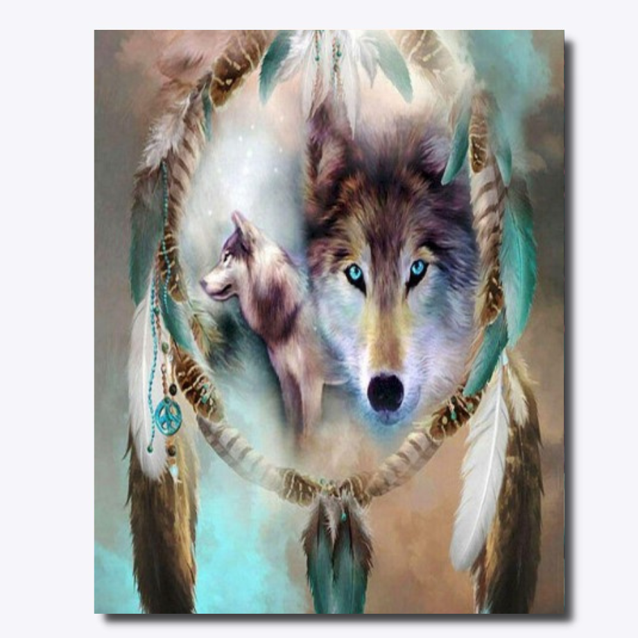 Spirit Wolf 30x40cm - Diamond Painting 