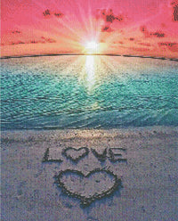 Thumbnail for Love Letters by the Shore 40x50cm - Diamond Painting 